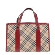 Pre-owned Canvas handbags Burberry Vintage , Beige , Dames