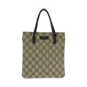 Pre-owned Canvas gucci-bags Gucci Vintage , Beige , Dames