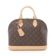 Pre-owned Canvas handbags Louis Vuitton Vintage , Brown , Dames