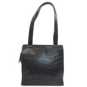 Pre-owned Leather totes Chanel Vintage , Black , Dames