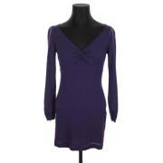 Pre-owned Wool dresses Valentino Vintage , Purple , Dames