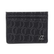 Pre-owned Canvas wallets Christian Louboutin Pre-owned , Black , Dames