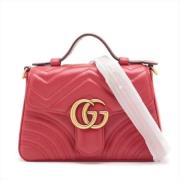 Pre-owned Leather gucci-bags Gucci Vintage , Red , Dames