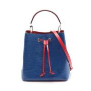 Pre-owned Leather handbags Louis Vuitton Vintage , Blue , Dames