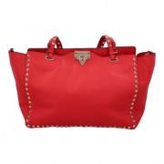 Pre-owned Leather shoppers Valentino Vintage , Red , Dames