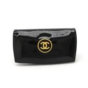 Pre-owned Leather wallets Chanel Vintage , Black , Dames