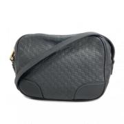 Pre-owned Leather shoulder-bags Gucci Vintage , Black , Dames