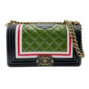 Pre-owned Leather shoppers Chanel Vintage , Multicolor , Dames