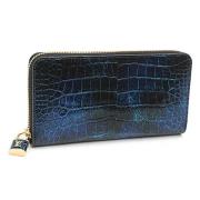 Pre-owned Leather wallets Louis Vuitton Vintage , Blue , Dames