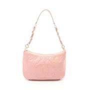 Pre-owned Leather chanel-bags Chanel Vintage , Pink , Dames