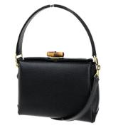 Pre-owned Leather gucci-bags Gucci Vintage , Black , Dames