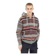 Gestreepte Wollen Hoodie Junya Watanabe , Multicolor , Heren