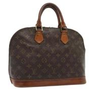 Pre-owned Canvas handbags Louis Vuitton Vintage , Brown , Dames