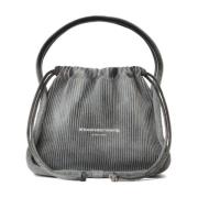 Grijze Katoenmix Geribbelde Gebreide Tas Alexander Wang , Gray , Dames