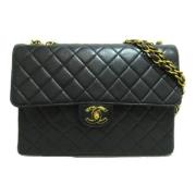 Pre-owned Leather crossbody-bags Chanel Vintage , Black , Dames