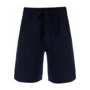 Blauwe Cashmere Elegante Shorts P.a.r.o.s.h. , Blue , Dames