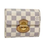 Pre-owned Canvas wallets Louis Vuitton Vintage , White , Dames