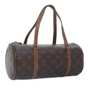 Pre-owned Canvas handbags Louis Vuitton Vintage , Brown , Dames