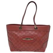 Pre-owned Canvas totes Gucci Vintage , Pink , Dames