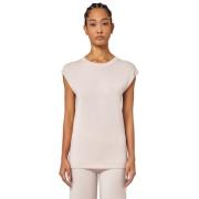 Wollen Mouwloze Trui Alpha Studio , Beige , Dames