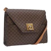 Pre-owned Canvas shoulder-bags Celine Vintage , Brown , Dames