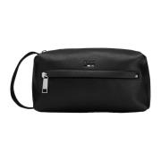 Zwarte heren clutch tas Hugo Boss , Black , Heren