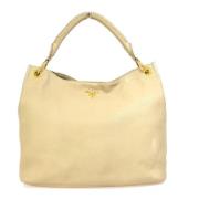 Pre-owned Leather prada-bags Prada Vintage , Beige , Dames