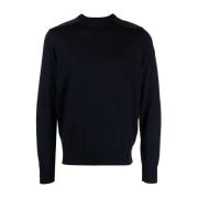 Blauwe Wollen Ronde Hals Sweater Paul & Shark , Blue , Heren