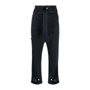 Blauwe Elegant Katoenen Broek P.a.r.o.s.h. , Blue , Dames