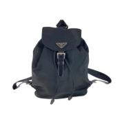 Pre-owned Canvas backpacks Prada Vintage , Black , Dames