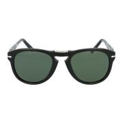 Opvouwbare zonnebril voor stijlvolle bescherming Persol , Black , Here...