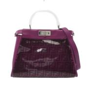 Pre-owned Leather handbags Fendi Vintage , Purple , Dames