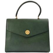 Pre-owned Leather handbags Celine Vintage , Green , Dames