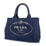 Pre-owned Canvas handbags Prada Vintage , Blue , Dames