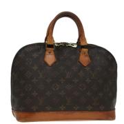 Pre-owned Canvas handbags Louis Vuitton Vintage , Brown , Dames