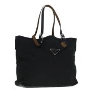 Pre-owned Canvas prada-bags Prada Vintage , Black , Dames