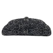 Pre-owned Cotton clutches Chanel Vintage , Black , Dames