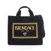 Pre-owned Canvas handbags Fendi Vintage , Black , Dames