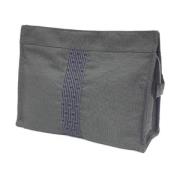 Pre-owned Fabric clutches Hermès Vintage , Gray , Dames