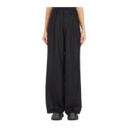 Rechte wollen broek Junya Watanabe , Black , Dames