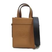 Pre-owned Leather handbags Fendi Vintage , Brown , Dames