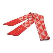 Pre-owned Silk scarves Christian Louboutin Pre-owned , Red , Dames