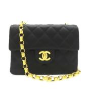 Pre-owned Canvas chanel-bags Chanel Vintage , Black , Dames