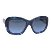 Pre-owned Glass sunglasses Chanel Vintage , Blue , Dames