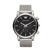 Zilveren Heren Chronograaf Horloge Emporio Armani , Gray , Heren