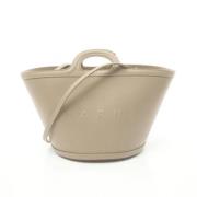 Pre-owned Leather totes Marni Pre-owned , Beige , Dames