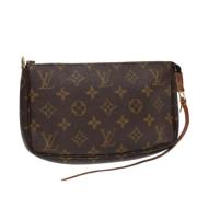 Pre-owned Canvas pouches Louis Vuitton Vintage , Brown , Dames