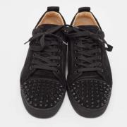 Pre-owned Suede sneakers Christian Louboutin Pre-owned , Black , Heren