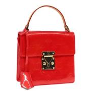 Pre-owned Leather handbags Louis Vuitton Vintage , Red , Dames