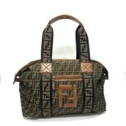 Pre-owned Canvas handbags Fendi Vintage , Brown , Dames